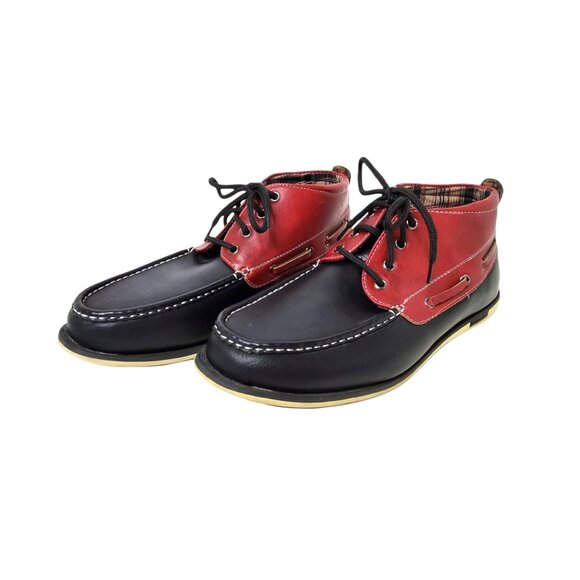 brixton mens high top leather two tone lace up loafers - Picture 2 of 5